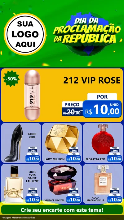 Modelo de Rede Social para Stories com o tema Dia Da Proclamação Da República para Perfumes