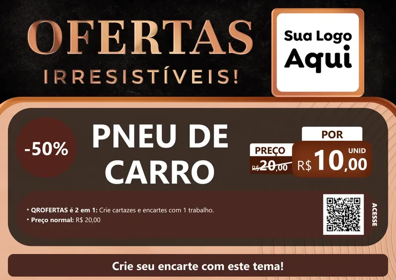 Modelo de Cartaz para Cartaz A4 Horizontal com o tema Ofertas Irresistíveis! para Auto peças