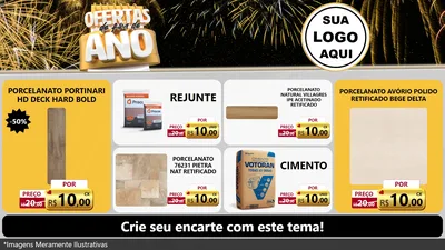 Modelo de TV para TV Horizontal com o tema Ofertas de Fim de Ano para Pisos e revestimentos