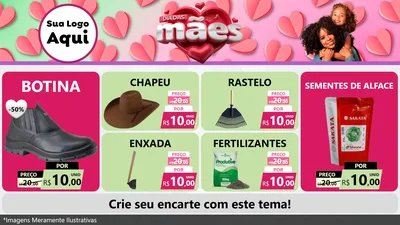Modelo de TV para TV Horizontal com o tema Dia das Mães para Agropecuária