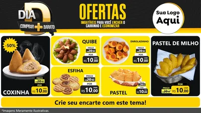 Modelo de TV para TV Horizontal com o tema Dia D Mais Economia para Salgadaria