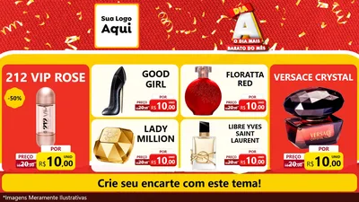 Modelo de TV para TV Horizontal com o tema Dia A o Dia Mais Barato do Mês para Perfumes