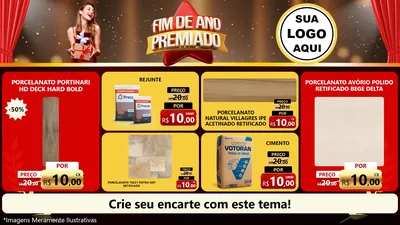 Modelo de TV para TV Horizontal com o tema Fim de Ano Premiado para Pisos e revestimentos
