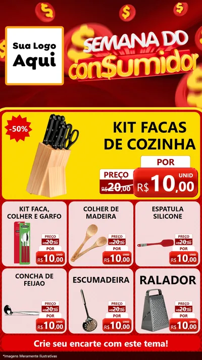 Modelo de Rede Social para Stories com o tema Semana do Consumidor para Utilidades Domésticas