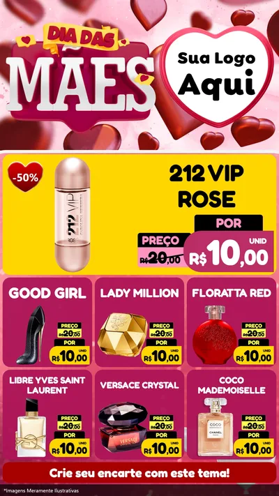 Modelo de Rede Social para Stories com o tema Dia Das Mães para Perfumes