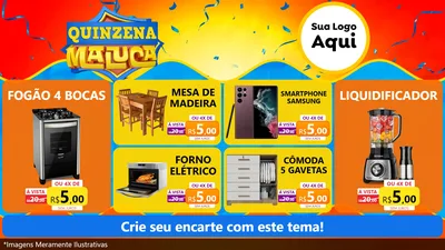 Modelo de TV para TV Horizontal com o tema Quinzena Maluca para Móveis e Eletro