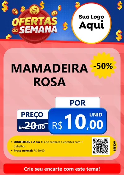 Modelo de Cartaz para Cartaz A4 Vertical com o tema Ofertas Da Semana para Bebês
