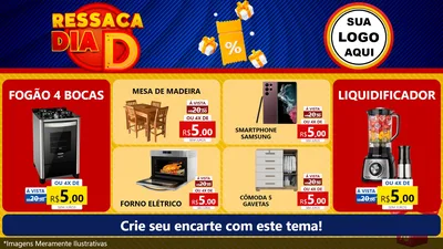 Modelo de TV para TV Horizontal com o tema Ressaca Dia D para Móveis e Eletro