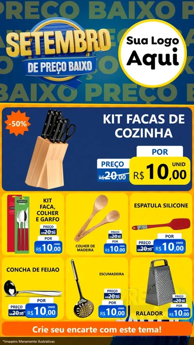 Modelo de Rede Social para Stories com o tema Setembro De Preço Baixo para Utilidades Domésticas