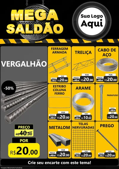 Modelo de Encarte para Encarte A4 Vertical