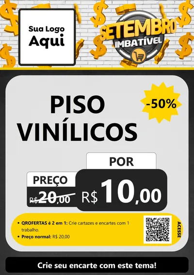 Modelo de Cartaz para Cartaz A4 Vertical com o tema Setembro Imbatível para Material para Construção
