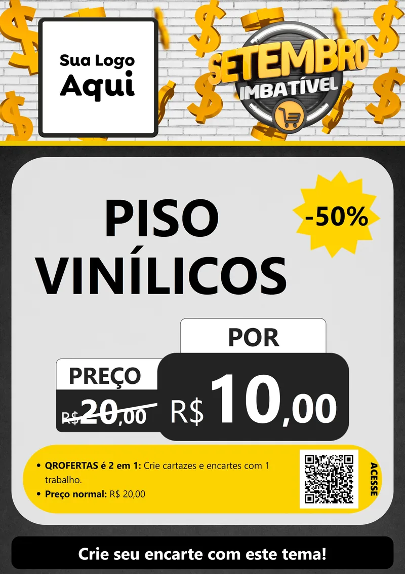 Modelo de Cartaz para Cartaz A4 Vertical com o tema Setembro Imbatível para Material para Construção