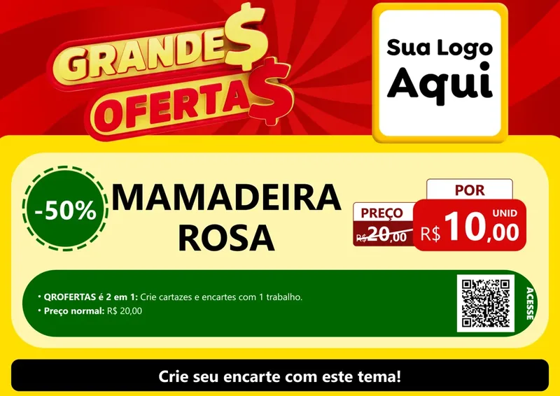 Modelo de Cartaz para Cartaz A4 Horizontal com o tema Grandes Ofertas para Bebês