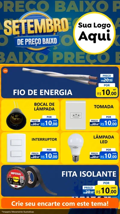 Modelo de TV para TV Vertical com o tema Setembro De Preço Baixo para Materiais Elétricos