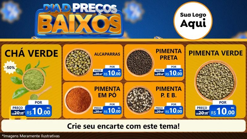 Modelo de TV para TV Horizontal com o tema Dia D Preço Baixo para Produtos Naturais