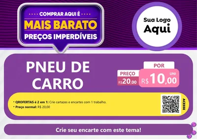 Modelo de Cartaz para Cartaz A4 Horizontal com o tema Mais Barato para Auto peças