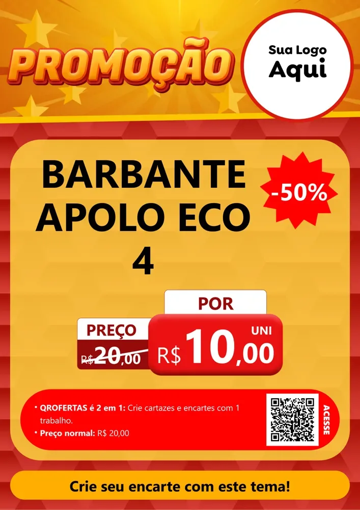 Modelo de Cartaz para Cartaz A4 Vertical com o tema Promoção para Armarinho e Aviamentos