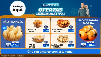 Modelo de TV para TV Horizontal com o tema Dia do Idoso