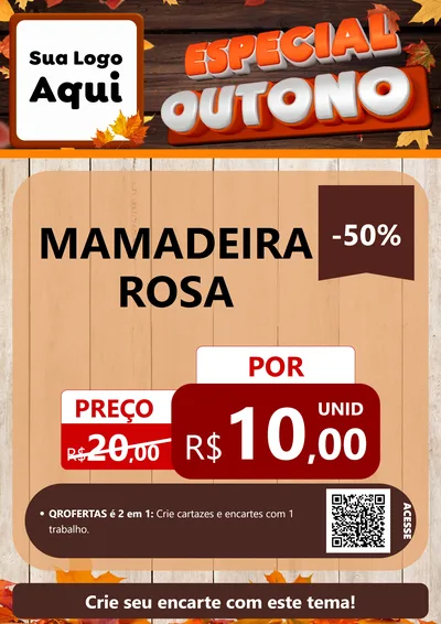 Modelo de Cartaz para Cartaz A4 Vertical com o tema Especial Outono para Bebês