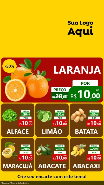 Modelo de Rede Social para Stories com o tema Ofertas Dia do Gaúcho para Hortifrúti