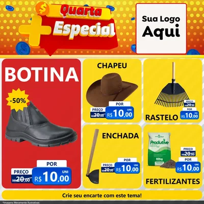Modelo de Rede Social para Feed Facebook com o tema Quarta Mais Especial para Agropecuária