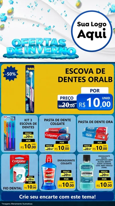 Modelo de Rede Social para Stories com o tema Ofertas de Inverno para Higiene Pessoal