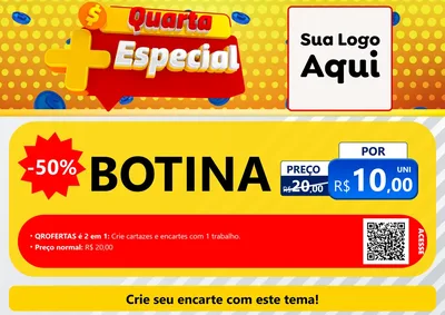 Modelo de Cartaz para Cartaz A4 Horizontal com o tema Quarta Mais Especial para Agropecuária