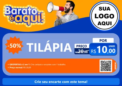 Modelo de Cartaz para Cartaz A4 Horizontal