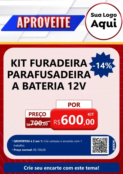 Modelo de Cartaz para Cartaz A4 Vertical com o tema Aproveite para Maquinas e Ferramentas