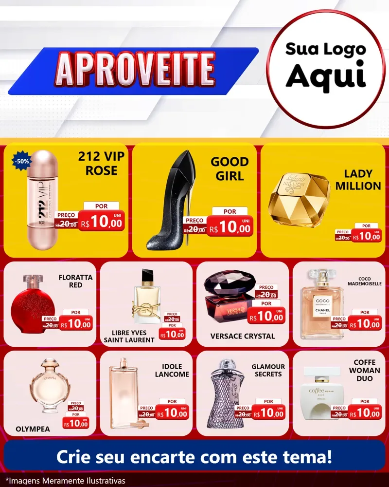 Modelo de Rede Social para Feed Instagram com o tema Aproveite para Perfumes