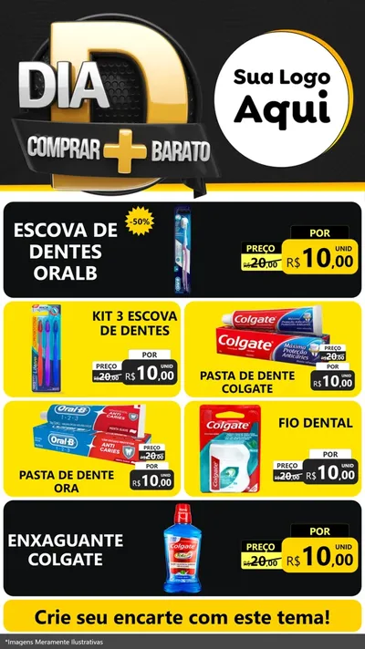 Modelo de TV para TV Vertical com o tema Dia D Mais Economia para Higiene Pessoal