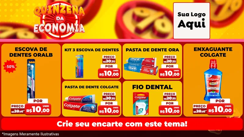 Modelo de TV para TV Horizontal com o tema Quinzena Da Economia para Higiene Pessoal