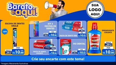Modelo de TV para TV Horizontal com o tema Barato é aqui para Higiene Pessoal