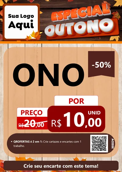 Modelo de Cartaz para Cartaz A4 Vertical com o tema Especial Outono para Óticas