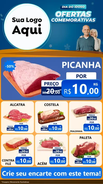 Modelo de Rede Social para Stories com o tema Dia do Idoso