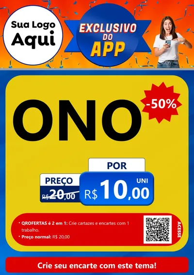 Modelo de Cartaz para Cartaz A4 Vertical com o tema Exclusivo do Aplicativo para Óticas