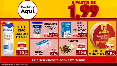 Modelo de TV para TV Horizontal com o tema A Partir de Um e Noventa e Nove - 1,99 para Frios e Laticínios