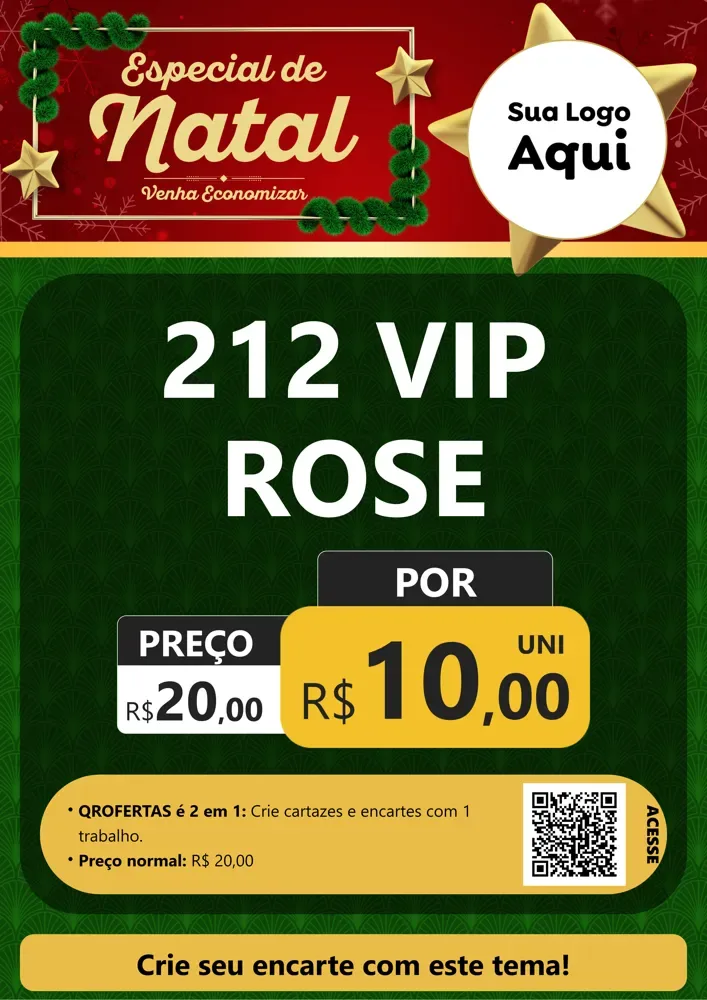 Modelo de Cartaz para Cartaz A4 Vertical com o tema Especial de Natal para Perfumes