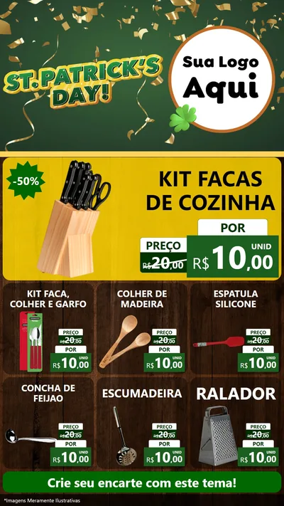 Modelo de Rede Social para Stories com o tema St Patriks Day para Utilidades Domésticas