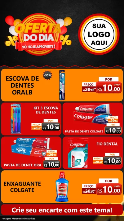 Modelo de TV para TV Vertical com o tema Oferta do Dia - Só hoje, Aproveite! para Higiene Pessoal