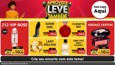 Modelo de TV para TV Horizontal com o tema Aproveite e Leve Também para Perfumes