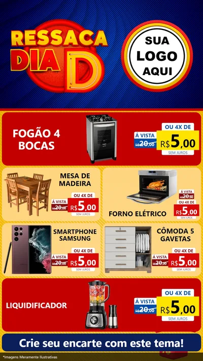 Modelo de TV para TV Vertical com o tema Ressaca Dia D para Móveis e Eletro