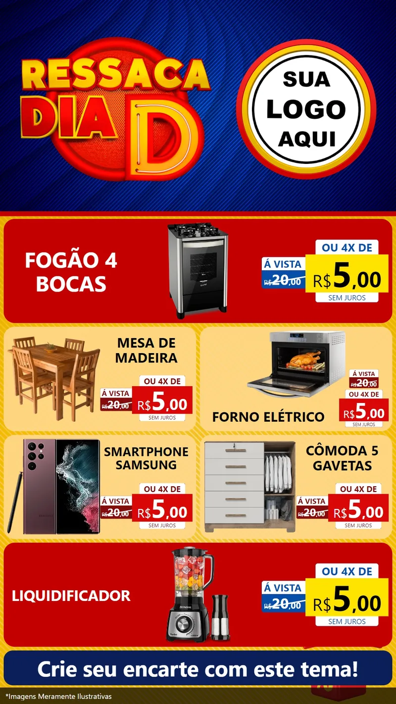 Modelo de TV para TV Vertical com o tema Ressaca Dia D para Móveis e Eletro