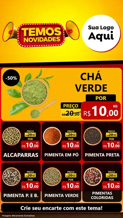 Modelo de Rede Social para Stories com o tema Temos Novidades para Produtos Naturais