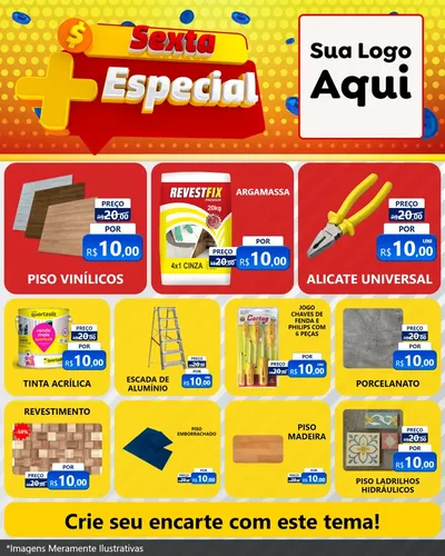 Modelo de Rede Social para Feed Instagram com o tema Sexta Mais Especial para Material para Construção