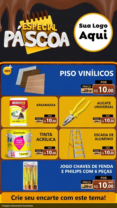 Modelo de TV para TV Vertical com o tema Especial Páscoa para Material para Construção