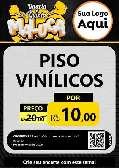 Modelo de Cartaz para Cartaz A4 Vertical com o tema Quarta e Quinta Maluca para Material para Construção