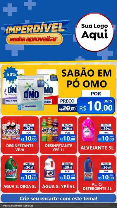 Modelo de Rede Social para Stories com o tema Imperdível para Produtos de Limpeza