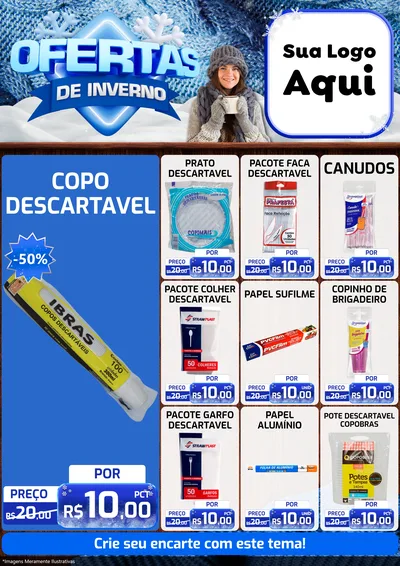 Modelo de Encarte para Encarte A4 Vertical