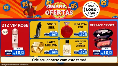 Modelo de TV para TV Horizontal com o tema Semana de Ofertas para Perfumes